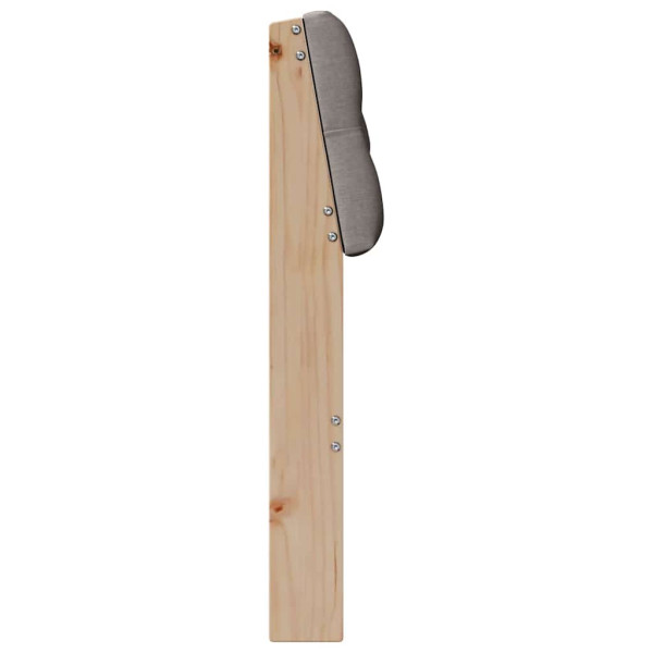 Cabecero tapizado Taupé 90 cm Madera de pino macizo M 5