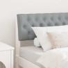 Cabecero tapizado Gris Claro 90 cm Madera de pino macizo 1