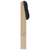 Cabecero tapizado Negro 80 cm Madera de pino macizo 5