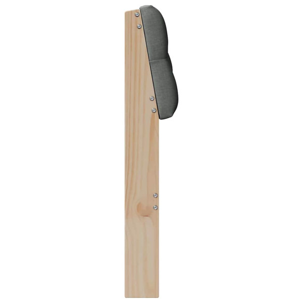 Cabecero tapizado Gris oscuro 75 cm Madera de pino macizo M 5