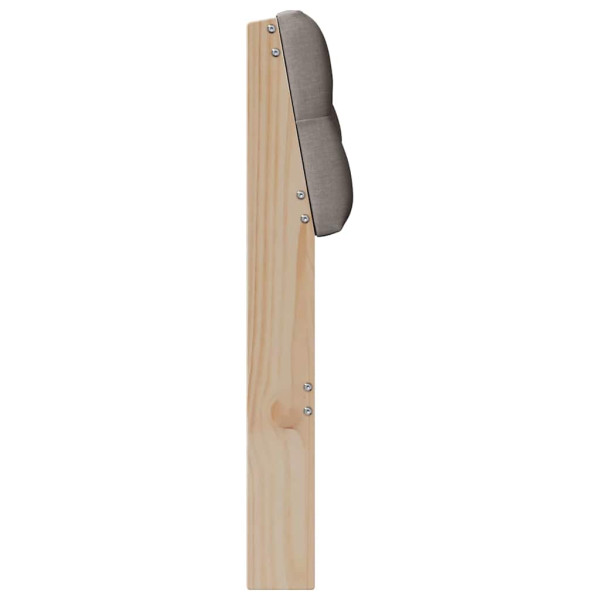 Cabecero tapizado Taupé 75 cm Madera de pino macizo M 5