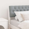 Cabecero tapizado Gris Claro 75 cm Madera de pino macizo 1