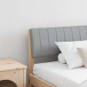 Cabecero tapizado Gris Claro 200 cm Madera de pino macizo 1