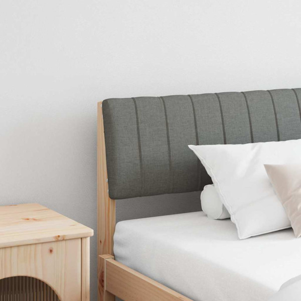 Cabecero tapizado Gris oscuro 200 cm Madera de pino macizo D