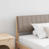 Cabecero tapizado Taupé 200 cm Madera de pino macizo 1