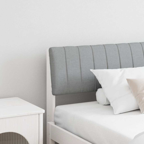 Cabecero tapizado Gris Claro 200 cm Madera de pino macizo D