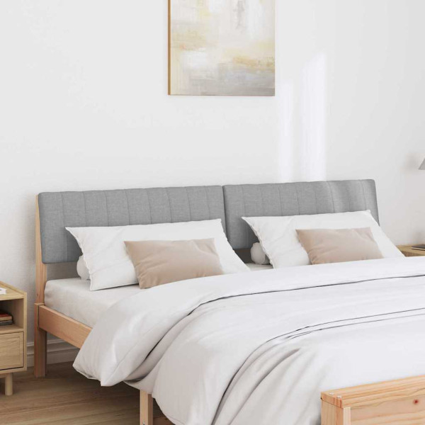 Cabecero tapizado Gris Claro 180 cm Madera de pino macizo M 3