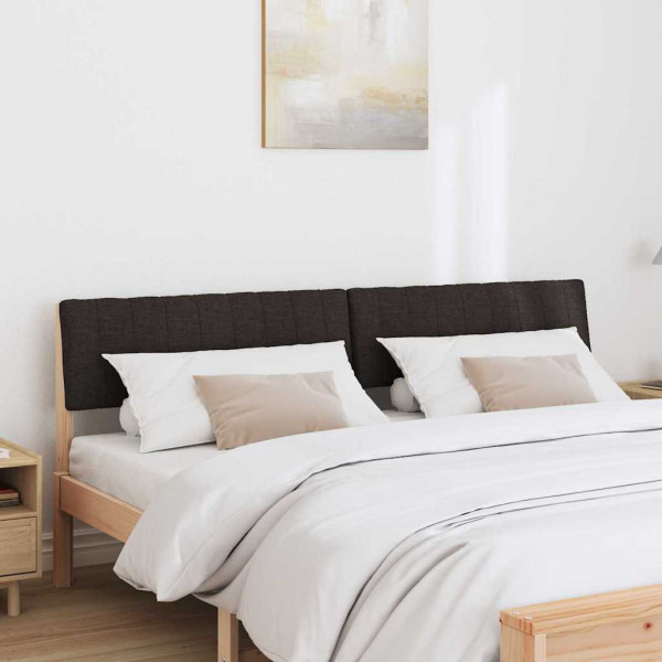 Cabecero tapizado Negro 180 cm Madera de pino macizo M 3