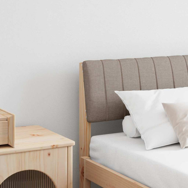 Cabecero tapizado Taupé 180 cm Madera de pino macizo D