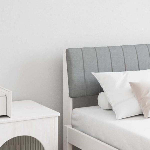Cabecero tapizado Gris Claro 180 cm Madera de pino macizo D