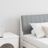 Cabecero tapizado Gris Claro 180 cm Madera de pino macizo 1