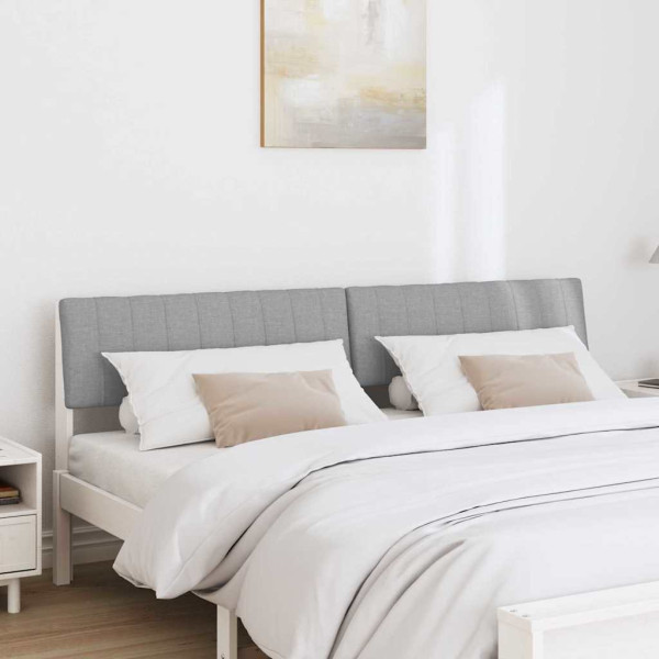 Cabecero tapizado Gris Claro 180 cm Madera de pino macizo M 3