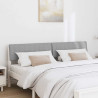 Cabecero tapizado Gris Claro 180 cm Madera de pino macizo 3