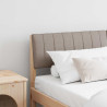 Cabecero tapizado Taupé 160 cm Madera de pino macizo 1