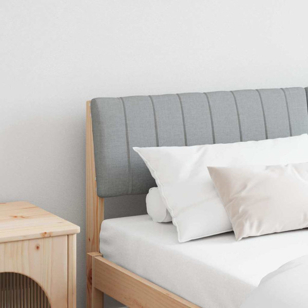 Cabecero tapizado Gris Claro 150 cm Madera de pino macizo D