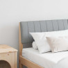 Cabecero tapizado Gris Claro 150 cm Madera de pino macizo 1