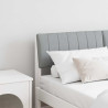 Cabecero tapizado Gris Claro 135 cm Madera de pino macizo 1