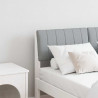 Cabecero tapizado Gris Claro 120 cm Madera de pino macizo 1
