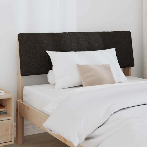Cabecero tapizado Negro 100 cm Madera de pino macizo M 3