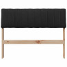 Cabecero tapizado Negro 100 cm Madera de pino macizo 4