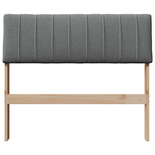 Cabecero tapizado Gris oscuro 90 cm Madera de pino macizo M 4