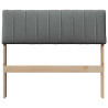 Cabecero tapizado Gris oscuro 90 cm Madera de pino macizo 4