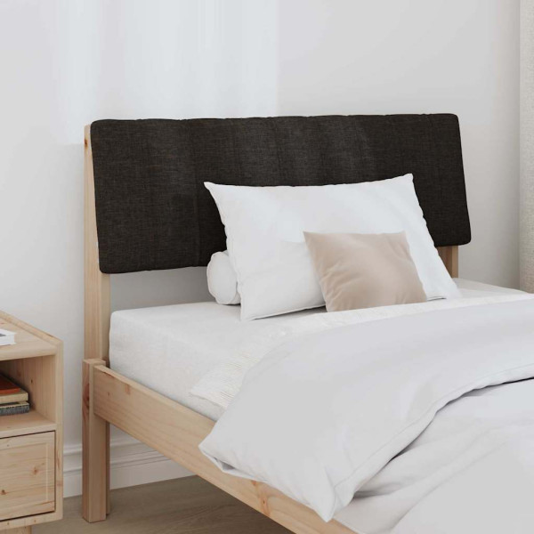 Cabecero tapizado Negro 90 cm Madera de pino macizo M 3