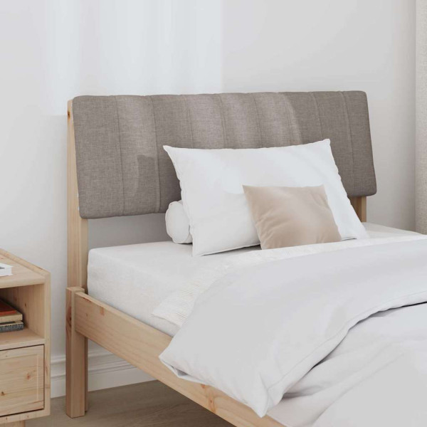 Cabecero tapizado Taupé 90 cm Madera de pino macizo M 3