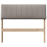 Cabecero tapizado Taupé 90 cm Madera de pino macizo 4