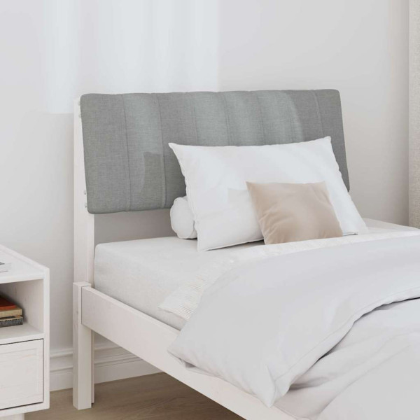 Cabecero tapizado Gris Claro 80 cm Madera de pino macizo M 3