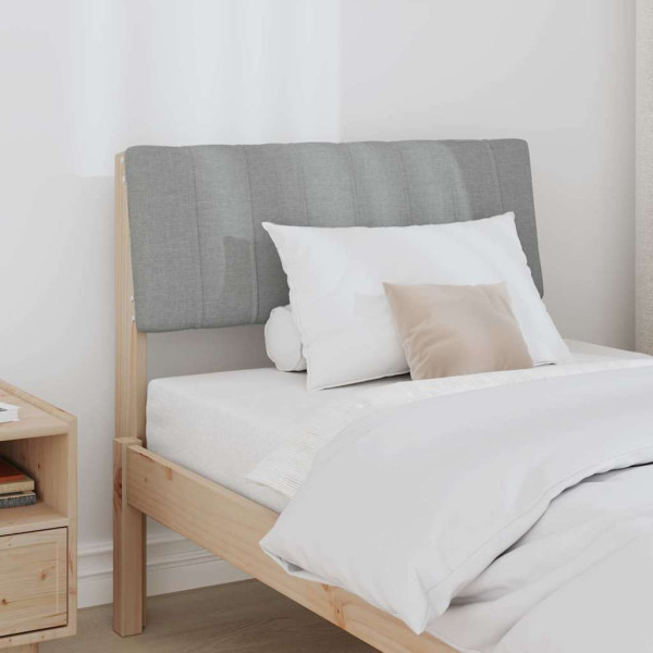 Cabecero tapizado Gris Claro 75 cm Madera de pino macizo M 3