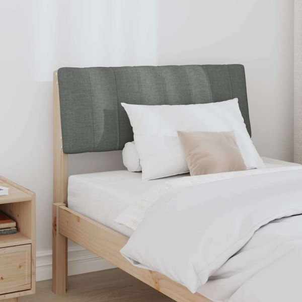 Cabecero tapizado Gris oscuro 75 cm Madera de pino macizo M 3