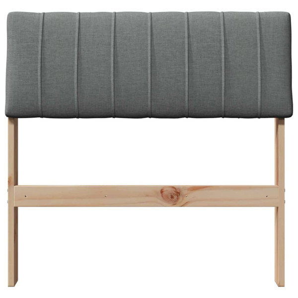 Cabecero tapizado Gris oscuro 75 cm Madera de pino macizo M 4