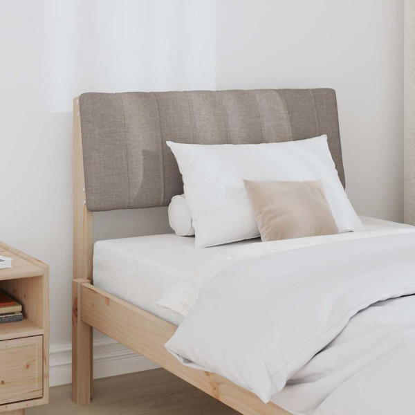 Cabecero tapizado Taupé 75 cm Madera de pino macizo M 3
