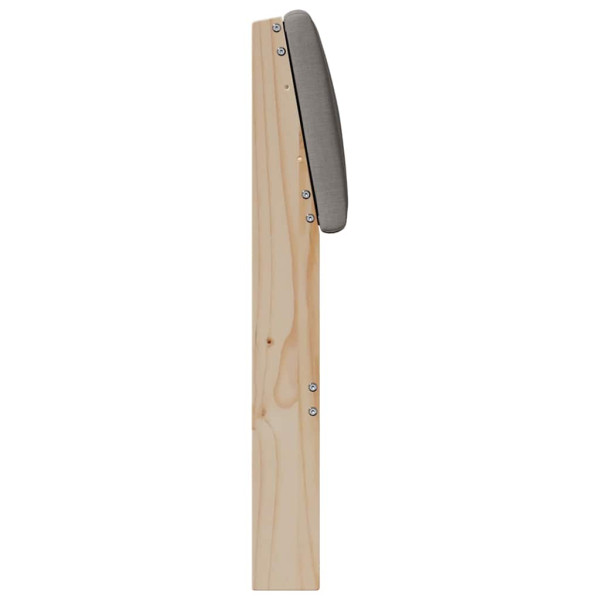 Cabecero tapizado Taupé 75 cm Madera de pino macizo M 5