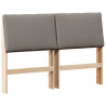 Cabecero tapizado Taupé 150 cm Madera de pino macizo 2