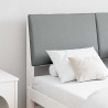 Cabecero tapizado Gris Claro 150 cm Madera de pino macizo 1