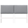 Cabecero tapizado Gris Claro 150 cm Madera de pino macizo 4