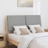 Cabecero tapizado Gris Claro 135 cm Madera de pino macizo 3