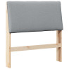 Cabecero tapizado Gris Claro 90 cm Madera de pino macizo 2