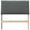 Cabecero tapizado Gris oscuro 90 cm Madera de pino macizo 4