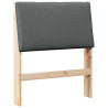 Cabecero tapizado Gris oscuro 80 cm Madera de pino macizo 2
