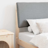 Cabecero tapizado Gris Claro 75 cm Madera de pino macizo 1