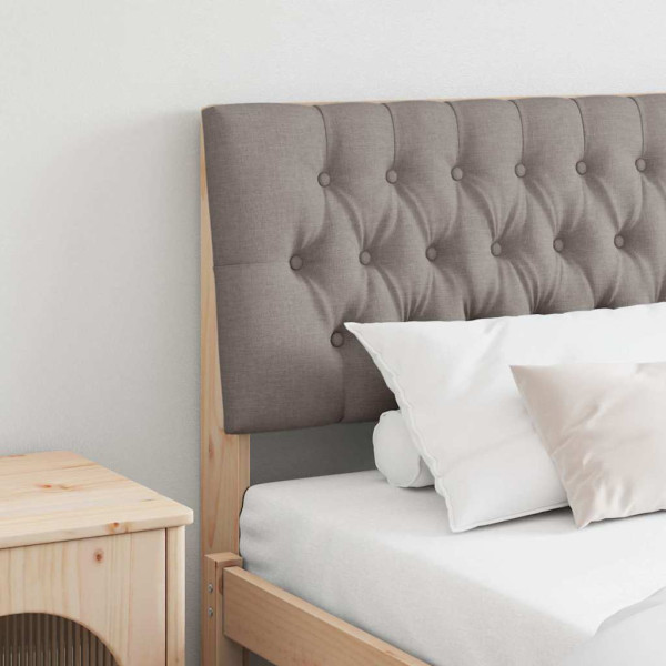 Cabecero tapizado Taupé 200 cm Madera de pino macizo D