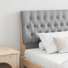 Cabecero tapizado Gris Claro 180 cm Madera de pino macizo 1