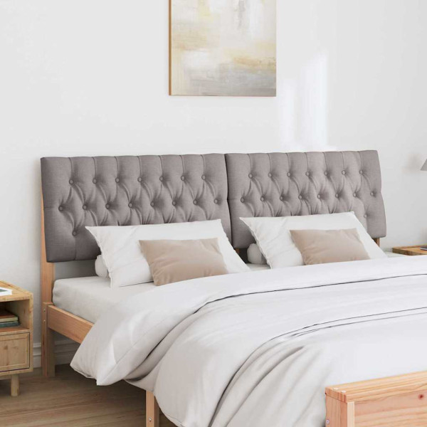 Cabecero tapizado Taupé 180 cm Madera de pino macizo M 3