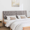 Cabecero tapizado Taupé 180 cm Madera de pino macizo 3