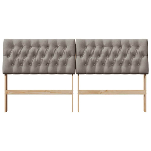 Cabecero tapizado Taupé 180 cm Madera de pino macizo M 4