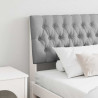 Cabecero tapizado Gris Claro 180 cm Madera de pino macizo 1