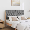 Cabecero tapizado Gris oscuro 120 cm Madera de pino macizo 3